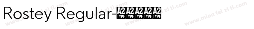 Rostey Regular字体转换